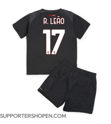 AC Milan Rafael Leao #17 Hemmatröja Barn 2022-23 Kortärmad (+ korta byxor)